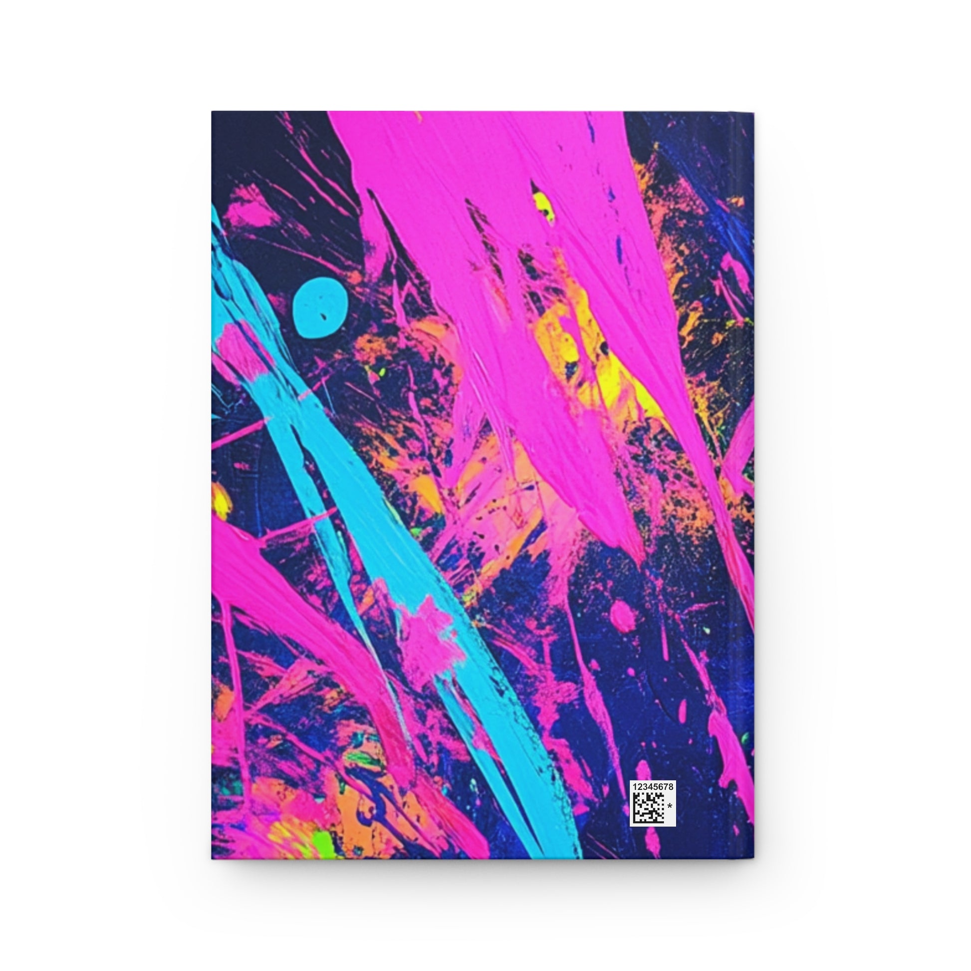 Colorful Abstract Hardcover Journal - Vibrant Notebook for Creative Souls, Gift for Artists, Writing Journal, Sketchbook, Fun Memoir