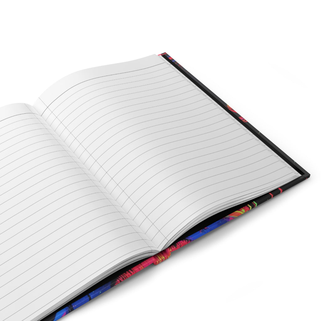 Neon Art Hardcover Journal | Colorful Sketchbook, Gift for Artists, Creative Writing, Personal Diary, Vibrant Stationery