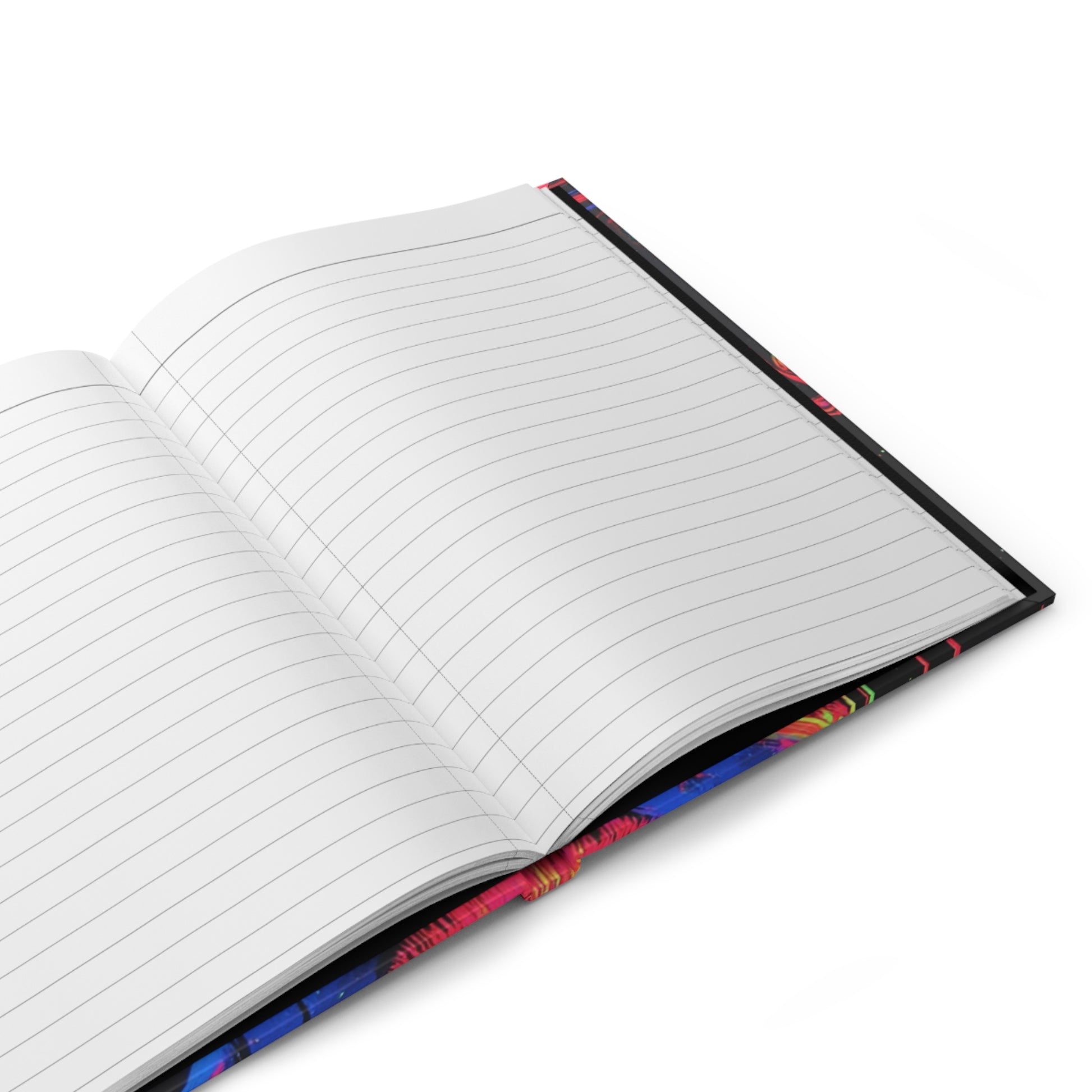 Neon Art Hardcover Journal | Colorful Sketchbook, Gift for Artists, Creative Writing, Personal Diary, Vibrant Stationery