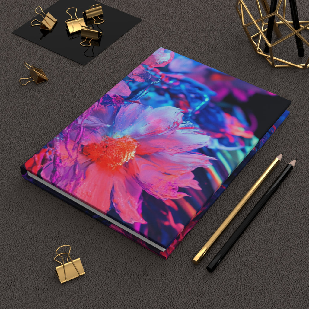Vibrant Floral Hardcover Journal, Colorful Notebook, Artistic Writing Journal, Gift for Her, Unique Journal for Writers